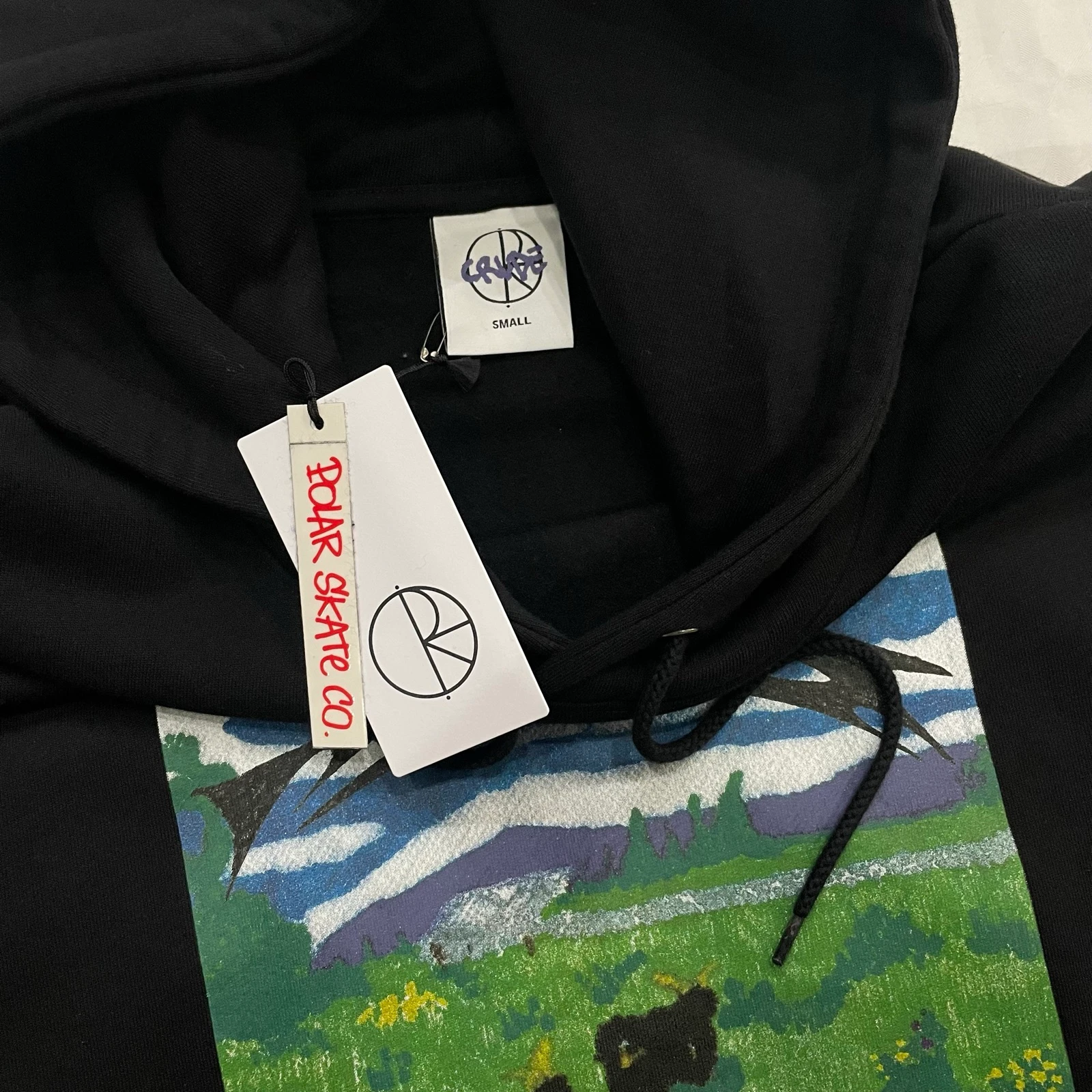 Skate Co Fleece Trui - Meeh Hoodie (Zwart) – photo 2